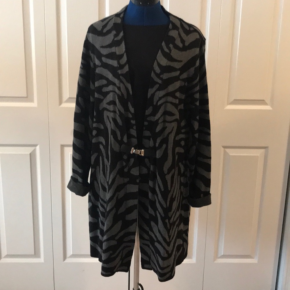 Charter Club long patterned cardigan